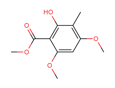 Benzoic acid, 2-hydroxy-4,6-dimethoxy-3-methyl-, methyl ester