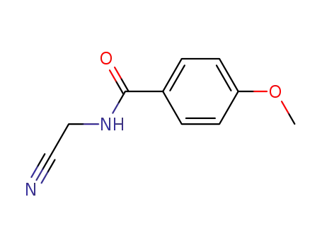 Molecular Structure of 22192-84-3 (N-CYANOMETHYL-4-METHOXY-BENZAMIDE)