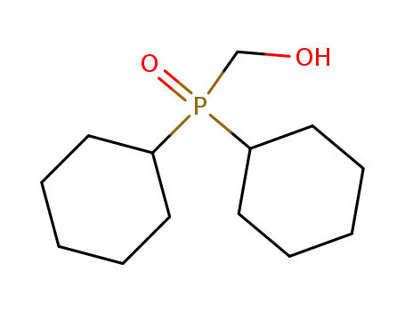 Molecular Structure of 34729-69-6 (dicyclohexyl(hydroxymethyl)phosphine oxide)