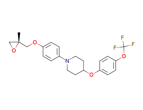 (R)-1-(4-((2-methyloxiran-2-yl)-methoxy)phenyl)-4-(4-(trifluoro-methoxy)phenoxy)piperidine