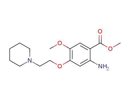 2-amino-5-methoxy-4-(2-(piperidin-1-yl)ethoxy)benzoic acid methyl ester