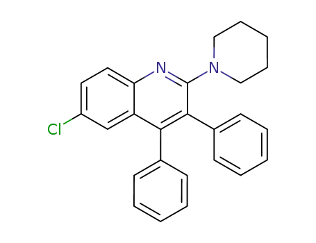 6-chloro-3,4-diphenyl-2-(1-piperidyl)quinoline