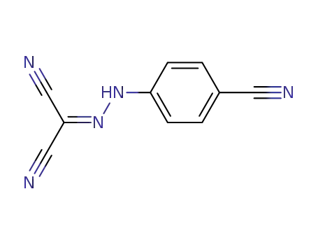 Molecular Structure of 64691-81-2 ([2-(4-cyanophenyl)hydrazinylidene]propanedinitrile)