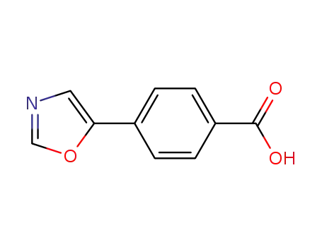 Molecular Structure of 250161-45-6 (4-(1,3-OXAZOL-5-YL)BENZOIC ACID)