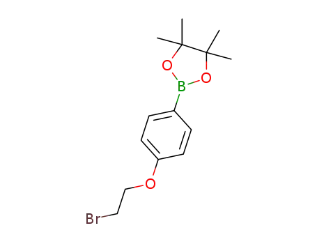 Molecular Structure of 913836-27-8 (4-(2-BROMOETHOXY)PHENYLBORONIC ACID PINACOL ESTER)