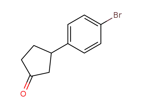 Molecular Structure of 909248-46-0 (3-(4-BROMOPHENYL)CYCLOPENTANONE)
