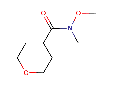 Molecular Structure of 156353-01-4 (N-Methoxy-N-Methyltetrahydropyran-4-carboxaMide)