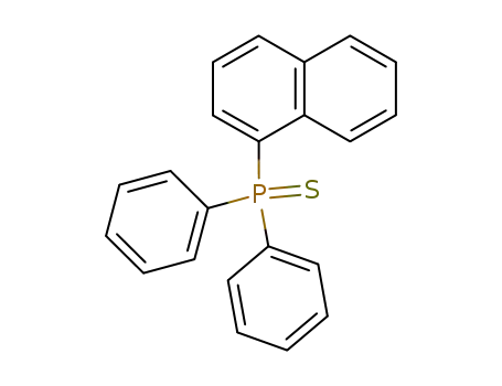 Molecular Structure of 3135-70-4 (naphthalen-1-yl(diphenyl)phosphane sulfide)