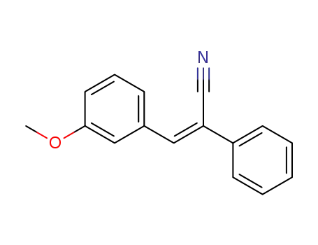 Molecular Structure of 42240-17-5 (Benzeneacetonitrile, a-[(3-methoxyphenyl)methylene]-, (Z)-)