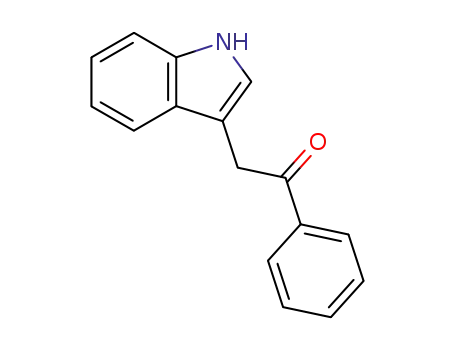 Molecular Structure of 63336-26-5 (Ethanone, 2-(1H-indol-3-yl)-1-phenyl-)