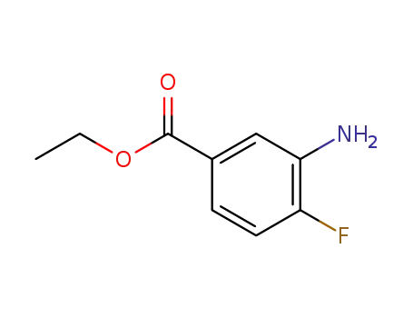 Molecular Structure of 455-75-4 (Ethyl 3-amino-4-fluorobenzoate)