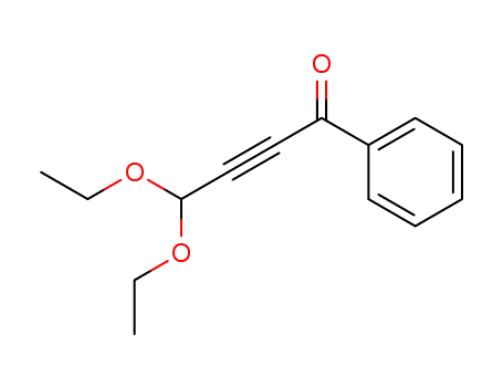 Molecular Structure of 53366-80-6 (2-Butyn-1-one, 4,4-diethoxy-1-phenyl-)