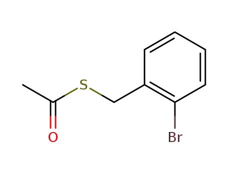 Molecular Structure of 1256085-49-0 (S-(2-bromobenzyl)ethanethioate)