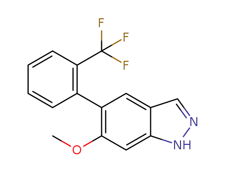 6-methoxy-5-(2-(trifluoromethyl)phenyl)-1H-indazole