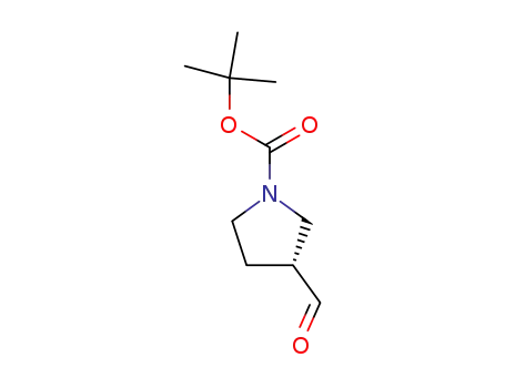 Molecular Structure of 191347-94-1 ((R)-tert-butyl 3-formylpyrrolidine-1-carboxylate)