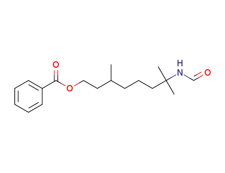 7-formamido-3,7-dimethyloctyl benzoate