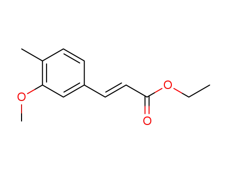 Molecular Structure of 134058-08-5 (3-(3-methoxy-4-methylphenyl)-2-propenoic acid ethyl ester)