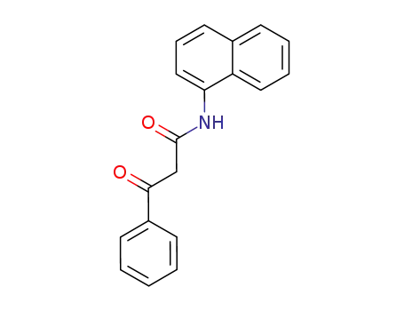 Molecular Structure of 20653-04-7 (N-(1-Naphthalenyl)-β-oxobenzenepropanamide)