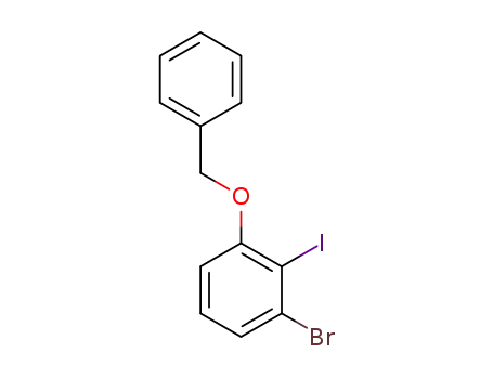 Molecular Structure of 1375479-05-2 (1-benzyloxy-3-bromo-2-iodobenzene)