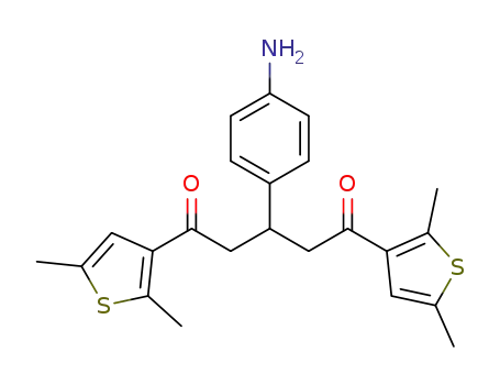 3-(4-aminophenyl)-1,5-bis(2,5-dimethylthiophen-3-yl)pentane-1,5-dione