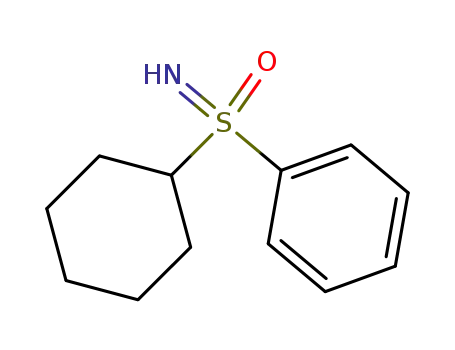 Molecular Structure of 71098-82-3 (cyclohexyl(imino)(phenyl)-λ<sup>6</sup>-sulfanone)