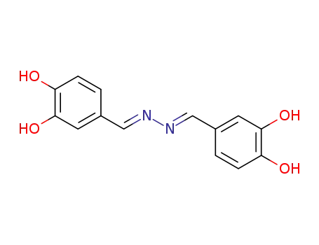 Molecular Structure of 14414-34-7 (Benzaldehyde,3,4-dihydroxy-, 2-[(3,4-dihydroxyphenyl)methylene]hydrazone)