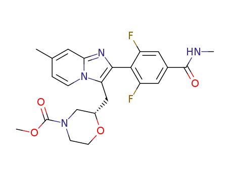 methyl (S)-2-((2-(2,6-difluoro-4-(4-methylcarbamoyl)phenyl)-7-methylimidazo[1,2-a]pyridin-3-yl)methyl)morpholine-4-carboxylate