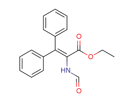 Molecular Structure of 25315-41-7 (α-Formylamino-β-phenyl-zimtsaeure-ethylester)