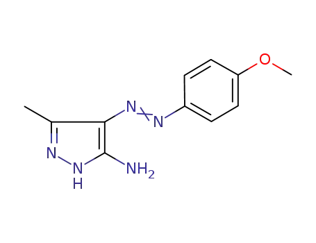 Molecular Structure of 947731-74-0 (5-amino-4-(4-methoxyphenylazo)-3-methylpyrazole)