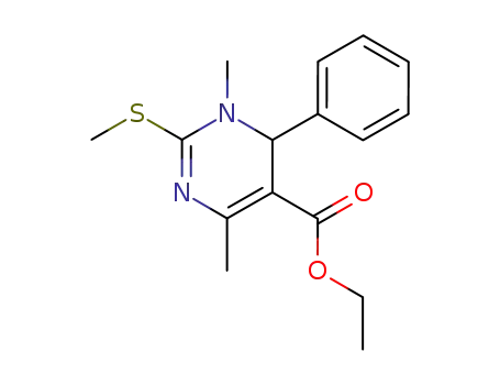 3,6-dimethyl-2-methylthio-4-phenyl-3,4-dihydropyrimidine-5-carboxylic acid ethyl ester