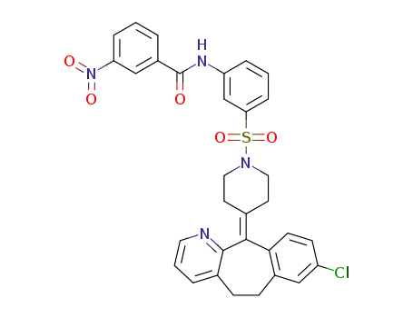 N-(3-((4-(8-Chloro-5H-benzo[5,6]cyclohepta[1,2-b]pyridin-11(6H)-ylidene)piperidin-1-yl)sulfonyl)phenyl)-3-nitrobenzamide
