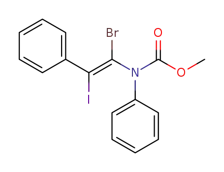 methyl (E)-(1-bromo-2-iodo-2-phenylvinyl)(phenyl)carbamate