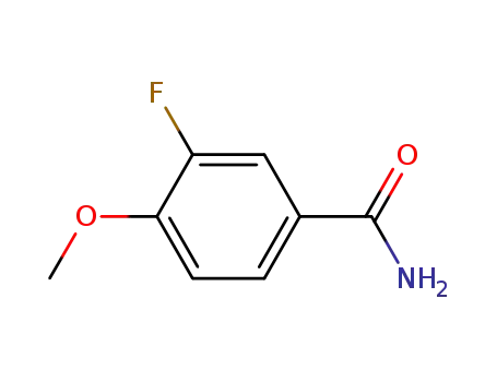 Molecular Structure of 701640-04-2 (3-FLUORO-4-METHOXYBENZAMIDE)