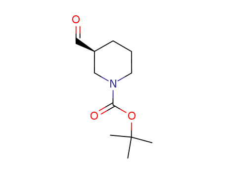 Molecular Structure of 1008562-87-5 ((S)-tert-Butyl 3-formylpiperidine-1-carboxylate)