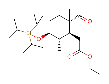 ethyl 2-((1S,2S,5S,6S)-2-formyl-2,6-dimethyl-5-((triisopropylsilyl)oxy)cyclohexyl)acetate