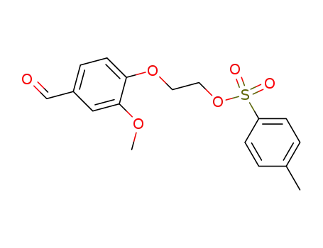 Molecular Structure of 17792-74-4 (4-methylbenzenesulfonic acid [(4-formyl-2-methoxyphenoxy)ethyl] ester)
