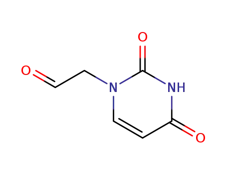 Molecular Structure of 3055-23-0 ((2,4-dioxo-3,4-dihydropyrimidin-1(2H)-yl)acetaldehyde)