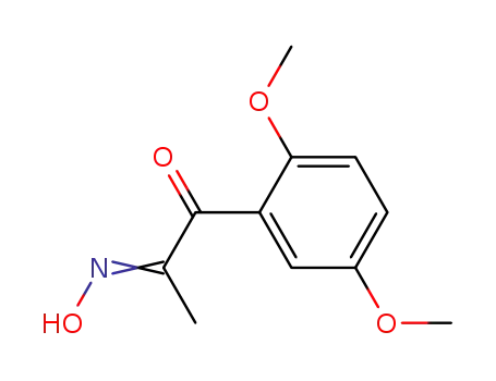 Molecular Structure of 121347-31-7 (1-(2,5-Dimethoxyphenyl)-2-oximino-1-propanone)