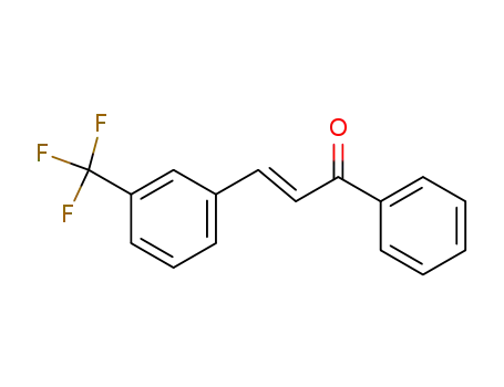 Molecular Structure of 621-16-9 ((2E)-1-phenyl-3-[3-(trifluoromethyl)phenyl]prop-2-en-1-one)