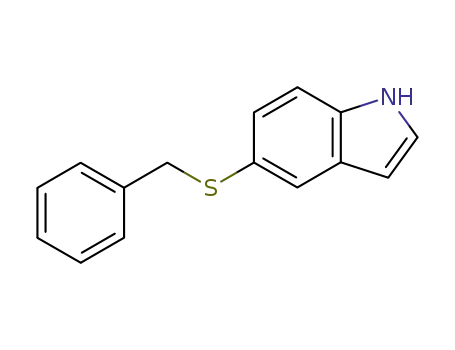 Molecular Structure of 92554-49-9 (5-(benzylthio)-1H-indole)