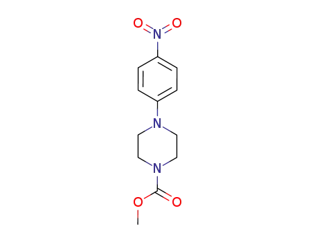 Molecular Structure of 91643-97-9 (methyl 4-(4-nitrophenyl)piperazine-1-carboxylate)