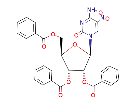 2-(4-amino-5-nitro-2-oxopyrimidin-1(2H)-yl)-5((benzoyloxy)methyl)tetrahydrofuran-3,4-diyl dibenzoate