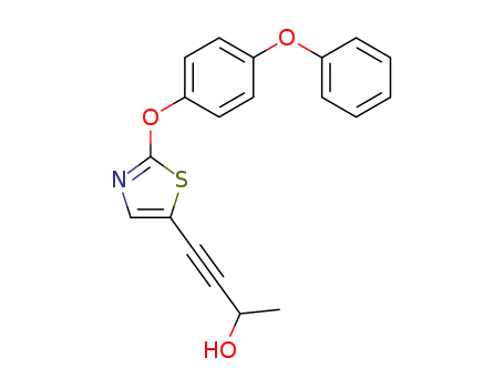 4-[2-(4-phenoxyphenoxy)-1,3-thiazol-5-yl]but-3-yn-2-ol
