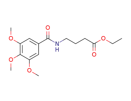 Molecular Structure of 58345-09-8 (Butanoic acid, 4-[(3,4,5-trimethoxybenzoyl)amino]-, ethyl ester)