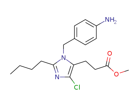 1H-Imidazole-5-propanoic acid,
1-[(4-aminophenyl)methyl]-2-butyl-4-chloro-, methyl ester