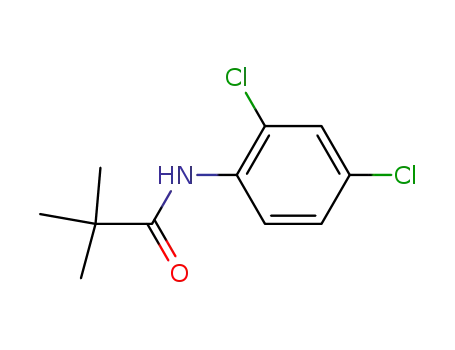 Molecular Structure of 131195-91-0 (Propanamide, N-(2,4-dichlorophenyl)-2,2-dimethyl-)