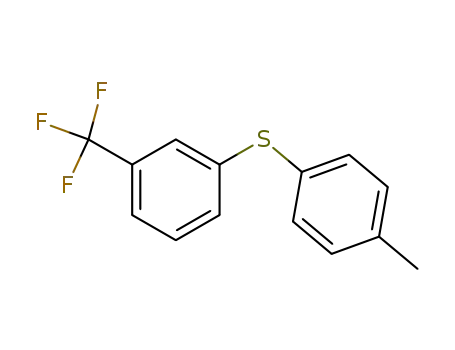 Molecular Structure of 788-12-5 (Benzene, 1-[(4-methylphenyl)thio]-3-(trifluoromethyl)-)