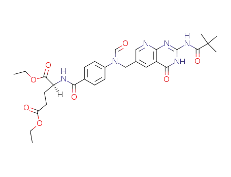 Diethyl N-<N-<<2-(Pivaloylamino)-4-hydroxypyrido<2,3-d>pyrimidin-6-yl>methyl>-N<sup>10</sup>-formyl-4-aminobenzoyl>glutamate