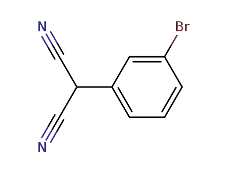 Molecular Structure of 297745-45-0 (Propanedinitrile, (3-bromophenyl)-)