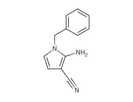 Molecular Structure of 753478-33-0 (2-AMINO-1-BENZYL-1H-PYRROLE-3-CARBONITRILE)